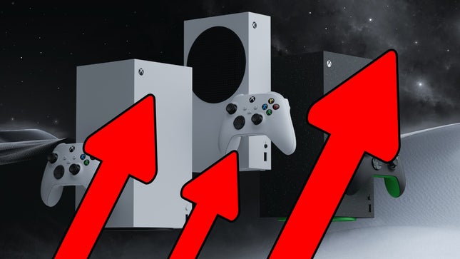 लाल नुकीले तीर के साथ Xboxes।